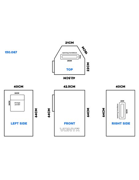 SC15 COBERTOR PARA BAFLE GENERAL 15"