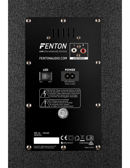 LIVE2104 KARAOKE STATION SOBRE RUEDAS 2X 10”