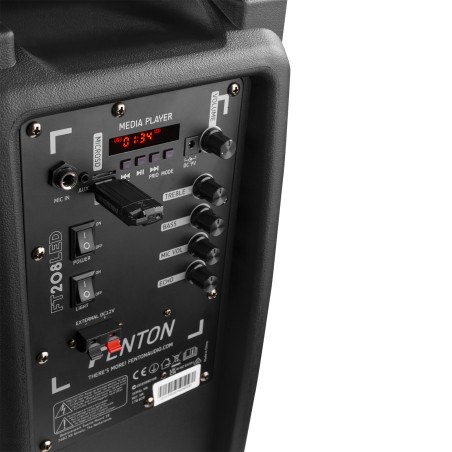 FT208LED SISTEMA PORTÁTIL DE SONIDO 2X 8"