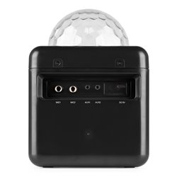 KAR15B ALTAVOZ KARAOKE CON 2 MICRÓFONOS NEGRO