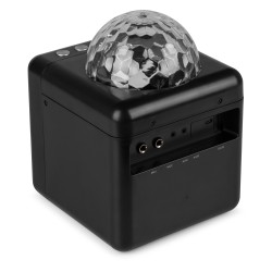 KAR15B ALTAVOZ KARAOKE CON 2 MICRÓFONOS NEGRO