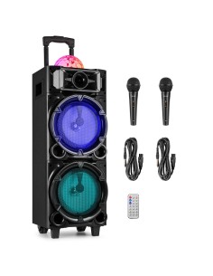 ESTACIÓN KARAOKE LIVE290 CON SHOW DE LUCES 2X 8”