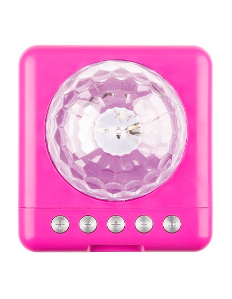 KAR15P ALTAVOZ KARAOKE CON 2 MICRÓFONOS PINK