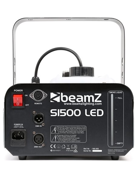 S1500LED MAQUINA DE HUMO CON LEDS 9X 3W RGB DMX