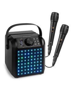 KAR50B ALTAVOZ KARAOKE CON EFECTO DE LUZ LED NEGRO