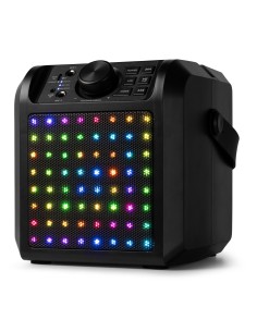 KAR50B ALTAVOZ KARAOKE CON EFECTO DE LUZ LED NEGRO