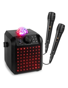 KAR55B ALTAVOZ KARAOKE CON LED JELLY BALL NEGRO