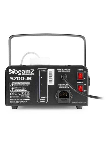 S700-JB MAQUINA DE HUMO + BOLA LED JELLY