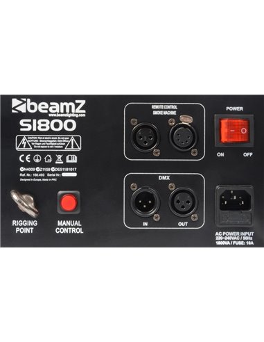 S1800 MAQUINA DE HUMO DMX HORIZONTAL/VERTICAL