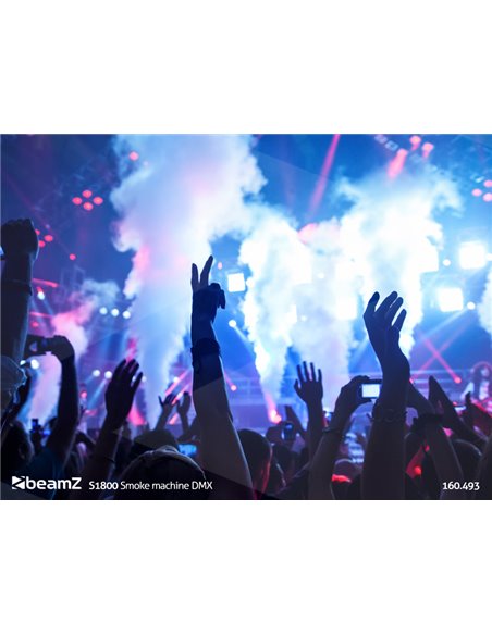 S1800 MAQUINA DE HUMO DMX HORIZONTAL/VERTICAL