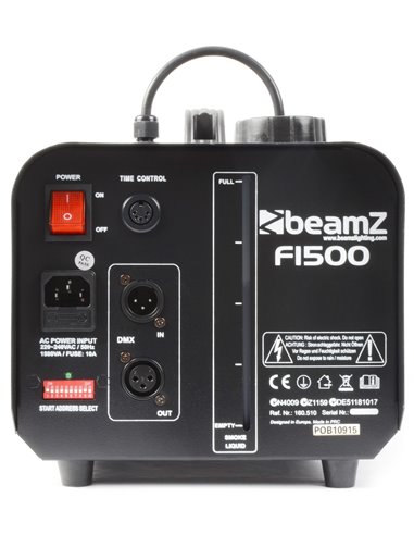 F1500 MAQUINA DE NIEBLA CON DMX Y TEMPORIZADOR