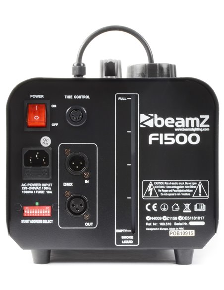 F1500 MAQUINA DE NIEBLA CON DMX Y TEMPORIZADOR