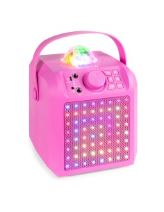 KAR55P ALTAVOZ KARAOKE CON LED JELLY BALL ROSA 2