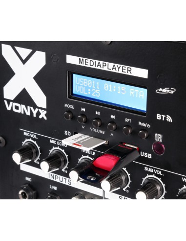 InicioSonidoSistemas PA Power Dynamics VX1000BT SISTEMA ACTIVO 2.2 vista 5