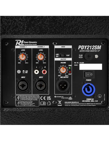 PDY212SM ALTAVOZ MONITOR ACTIVO 12”