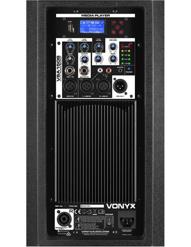 VSA150S CONJUNTO ACTIVO DE ALTAVOCES ESTÉREO 15"