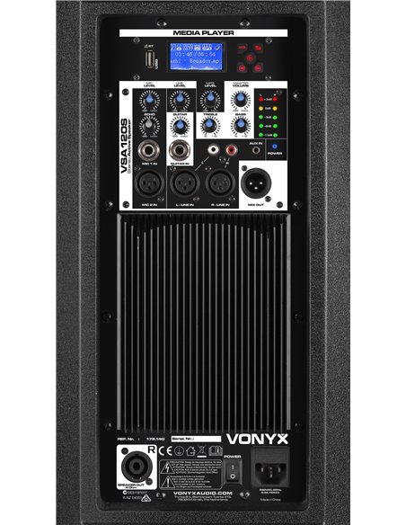 VSA120S CONJUNTO ACTIVO DE ALTAVOCES ESTÉREO 12”