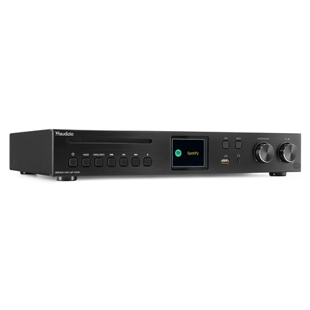 BRESCIA RECEPTOR DE INTERNET CON AMPLICADOR, DAB+ Y REPRODUCTOR CD NEGRO