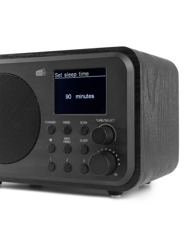 MILAN DAB+ RADIO CON BATERÍA NEGRO