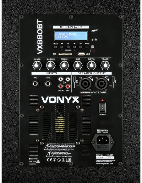 VX880BT CONJUNTO 2.1 ACTIVO