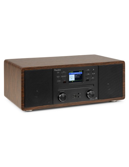 AVOLA SISTEMA DE MÚSICA DIGITAL CD/BT/DAB+/INTERNET MADERA