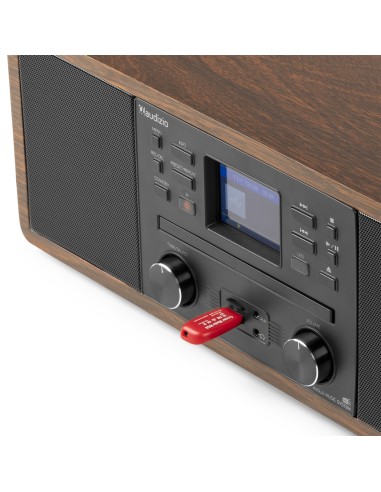 AVOLA SISTEMA DE MÚSICA DIGITAL CD/BT/DAB+/INTERNET MADERA