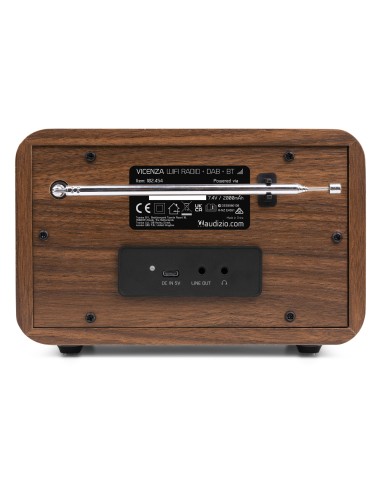 VICENZA WIFI RADIO INTERNET CON DAB+ Y BATERÍA WOOD
