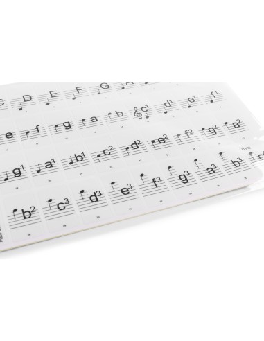 KB-KEY PEGATINAS NO PERMANENTES DE NOTAS PARA TECLADO