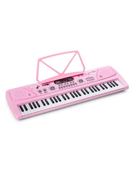 KD61P TECLADO ELECTRÓNICO 61 TECLAS CON BATERÍA ROSA