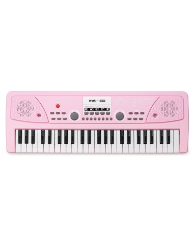 KD49P TECLADO ELECTRÓNICO 49 TECLAS CON BATERÍA ROSA