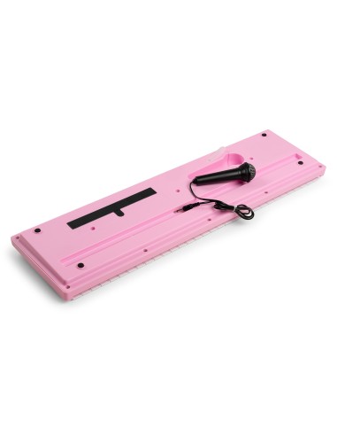 KD54 TECLADO ELECTRÓNICO 54 TECLAS CON BATERÍA ROSA