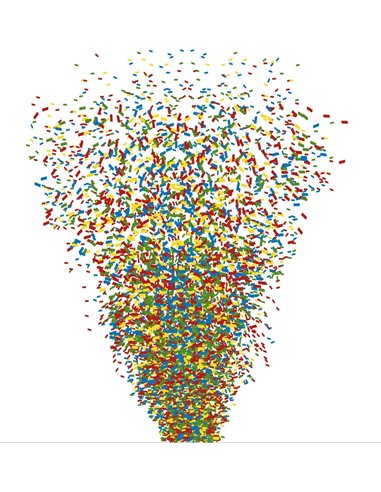 CNF1 CONFETTI MULTI COLOR 1KG