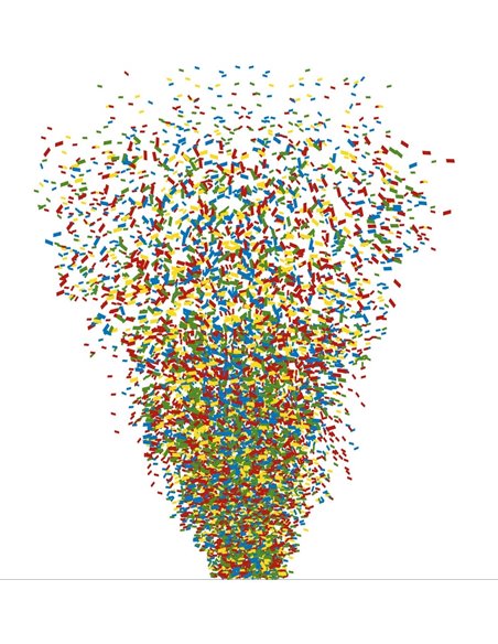 CNF1 CONFETTI MULTI COLOR 1KG