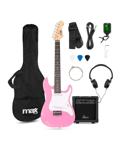 GIGKIT JUNIOR CONJUNTO GUITARRA ELÉCTRICA ROSA 3/4
