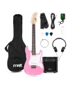 GIGKIT JUNIOR CONJUNTO GUITARRA ELÉCTRICA ROSA 3/4