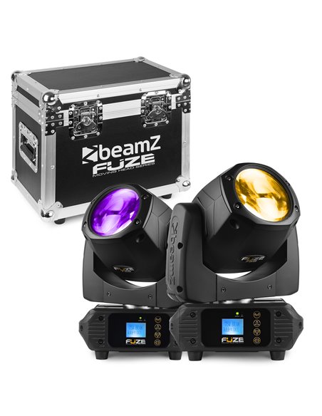 FUZE75B SET 2 PCS CABEZA MOVIL LED EN FLIGHTCASE