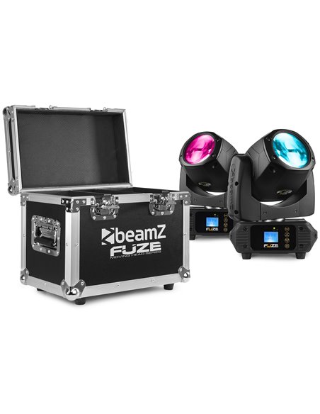 FUZE75B SET 2 PCS CABEZA MOVIL LED EN FLIGHTCASE