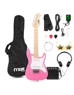 GIGKIT JUNIOR CONJUNTO GUITARRA ELÉCTRICA ROSA 1/4
