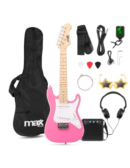 GIGKIT JUNIOR CONJUNTO GUITARRA ELÉCTRICA ROSA 1/4