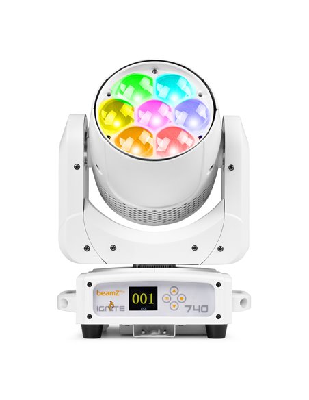 IGNITE740WH LED CABEZA MÓVIL WASH CON ZOOM