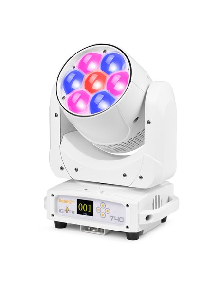 IGNITE740WH LED CABEZA MÓVIL WASH CON ZOOM