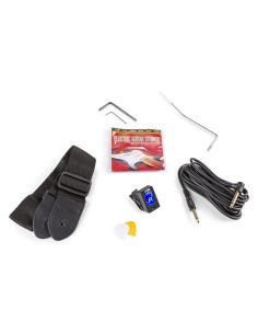 GIGKIT CONJUNTO GUITARRA ELÉCTRICA NEGRO ZURDO