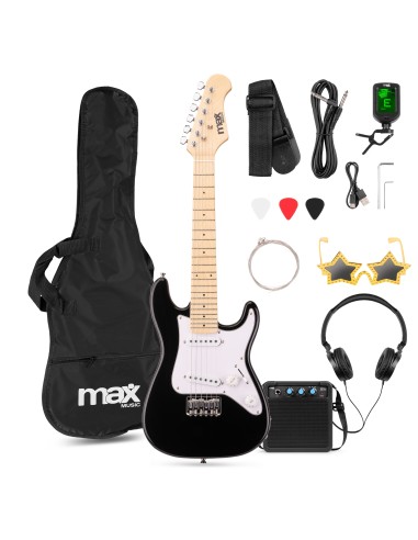 GIGKIT JUNIOR CONJUNTO GUITARRA ELÉCTRICA NEGRO 1/4
