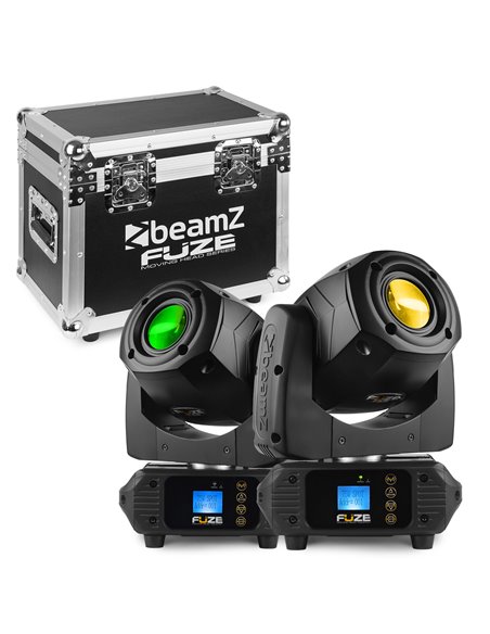 FUZE75S SET 2 PCS CABEZA MOVIL SPOT LED EN FLIGHTCASE