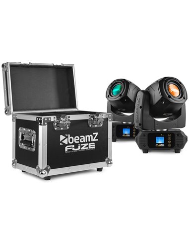 FUZE75S SET 2 PCS CABEZA MOVIL SPOT LED EN FLIGHTCASE