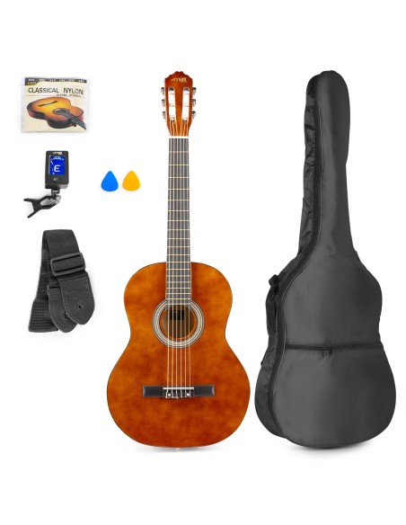 SOLOART CONJUNTO GUITARRA CLÁSICA NATURAL OSCURA