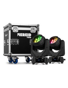 NEREID740 LED BEE EYE CABEZA MÓVIL CON ZOOM PARA EXTERIOR 2 PIEZAS EN FLIGHTCASE