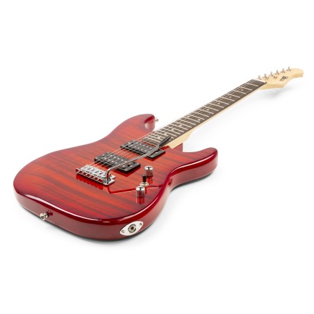 GIGKIT GUITARRA ELÉCTRICA ESTILO ACOLCHADO ROJO OSCURO