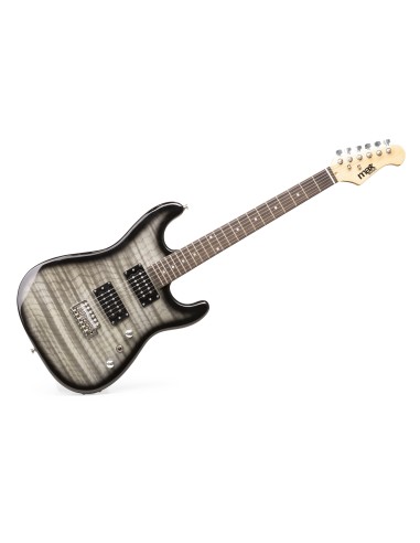 GIGKIT GUITARRA ELÉCTRICA ESTILO ACOLCHADO NEGRO