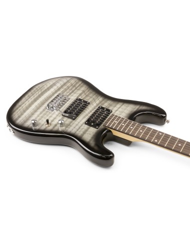GIGKIT GUITARRA ELÉCTRICA ESTILO ACOLCHADO NEGRO